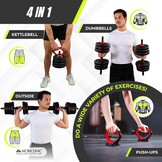 Verstelbare Halterset 20 kg (4-in-1) - Nu 34% Korting!
