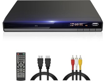 Regiovrije DVD-speler met 1080P, HDMI & USB - 34% Korting!