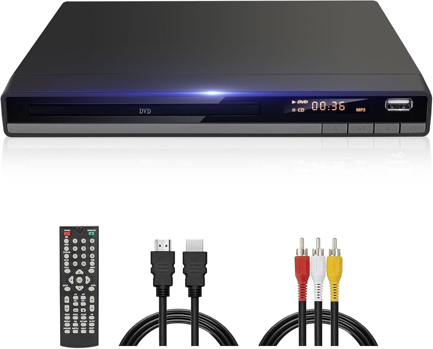 Regiovrije DVD-speler met 1080P, HDMI & USB - 34% Korting!
