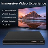 Regiovrije DVD-speler met 1080P, HDMI & USB - 34% Korting!