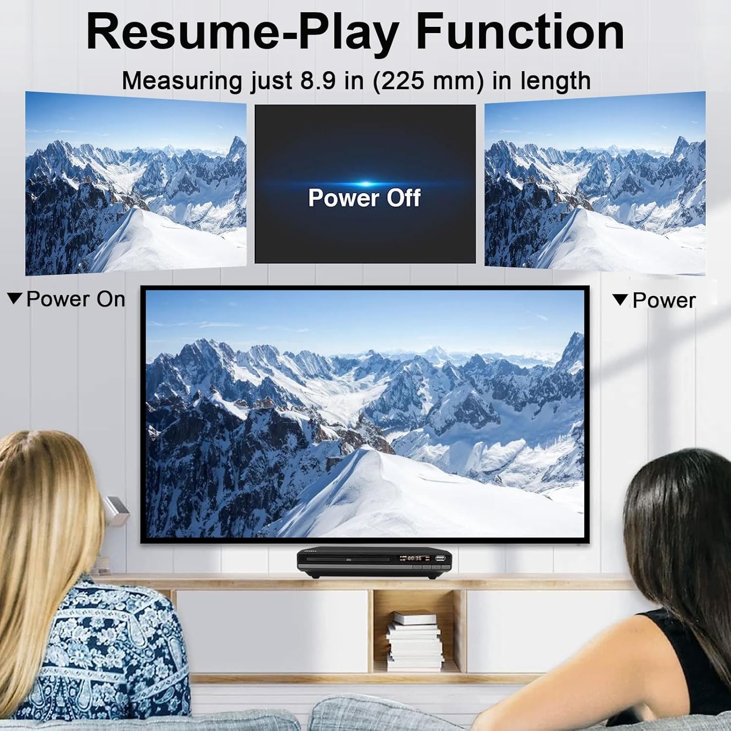 Regiovrije DVD-speler met 1080P, HDMI & USB - 34% Korting!