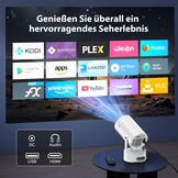 Mini Beamer 4K met 150" Display & Ingebouwde Accu - 35% Korting!