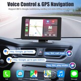 7" Draadloos CarPlay/Android Auto Display met Achteruitrijcamera & GPS