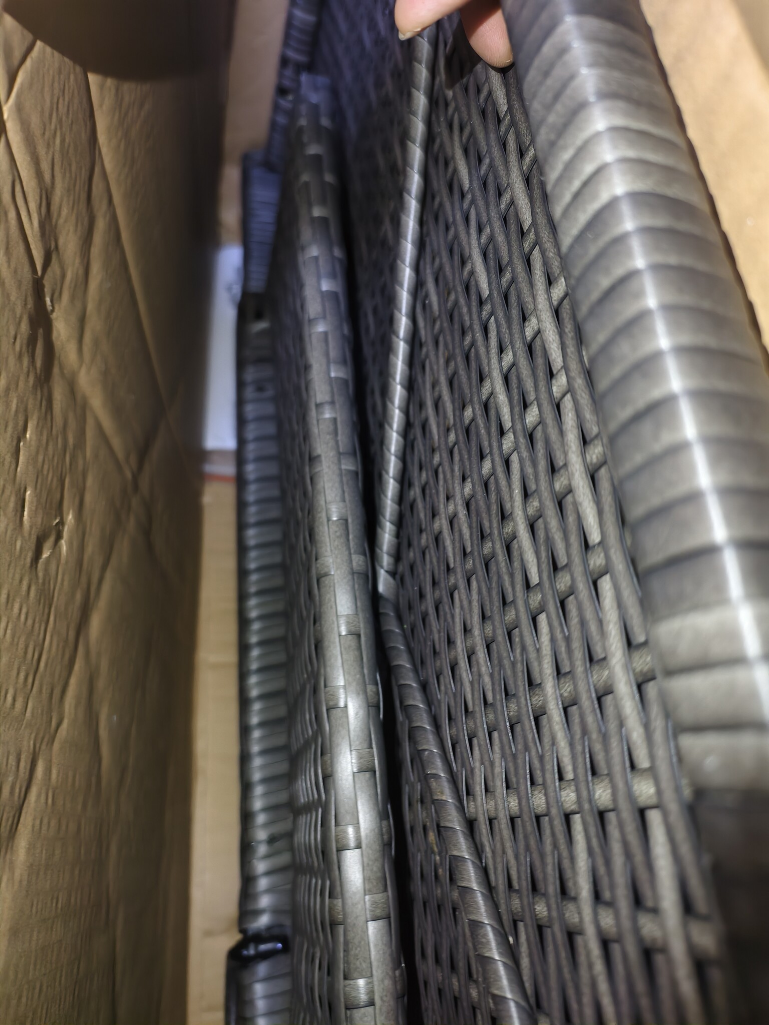 Schommelbank Poly Rattan Grijs - 58% Korting!