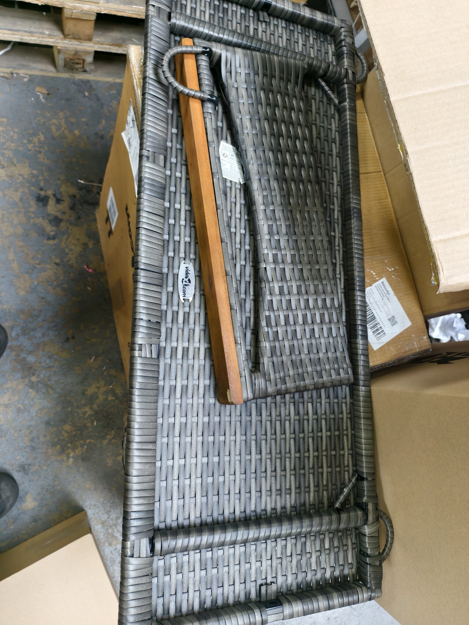 Schommelbank Poly Rattan Grijs - 58% Korting!