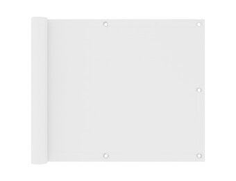 Balkonscherm Oxford Stof Wit 75x300 cm - 32% Korting!