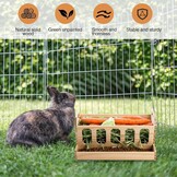 Grote Houten Hooiruif met Wortelhouder | 56% Korting