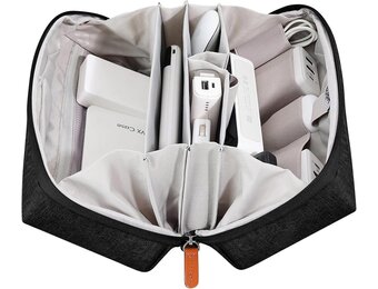 Elektronica Organizer Tas - Zwart, Waterbestendig - 28% Korting!