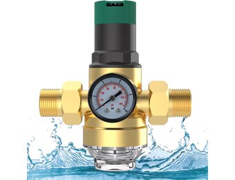 Messing Waterdrukregelaar 1" met Manometer & Filter - 34% Korting