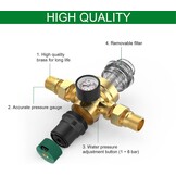 Messing Waterdrukregelaar 1" met Manometer & Filter - 34% Korting