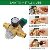 Messing Waterdrukregelaar 1" met Manometer & Filter - 34% Korting