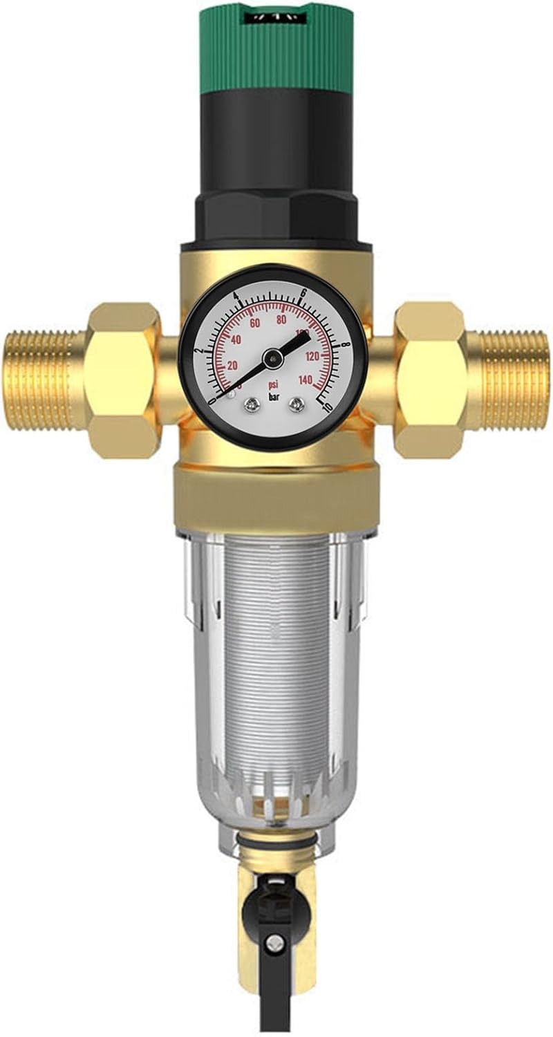 Messing Waterdrukregelaar 1" met Manometer & Filter - 34% Korting