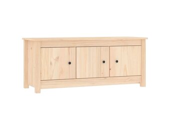 vidaXL Schoenenkast 110x38x45,5 cm massief grenenhout