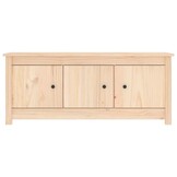 vidaXL Schoenenkast 110x38x45,5 cm massief grenenhout