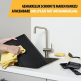 Gourmetstel voor 8 personen, 1400W, 42x23cm Bakplaat - 58% Korting