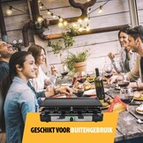 Gourmetstel voor 8 personen, 1400W, 42x23cm Bakplaat - 58% Korting
