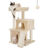 Krabpaal Beige Sisal & Pluche (29% Korting) - 49x44x90 cm