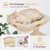 Krabpaal Beige Sisal & Pluche (29% Korting) - 49x44x90 cm