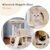 Krabpaal Beige Sisal & Pluche (29% Korting) - 49x44x90 cm