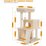 Krabpaal Beige Sisal & Pluche (29% Korting) - 49x44x90 cm