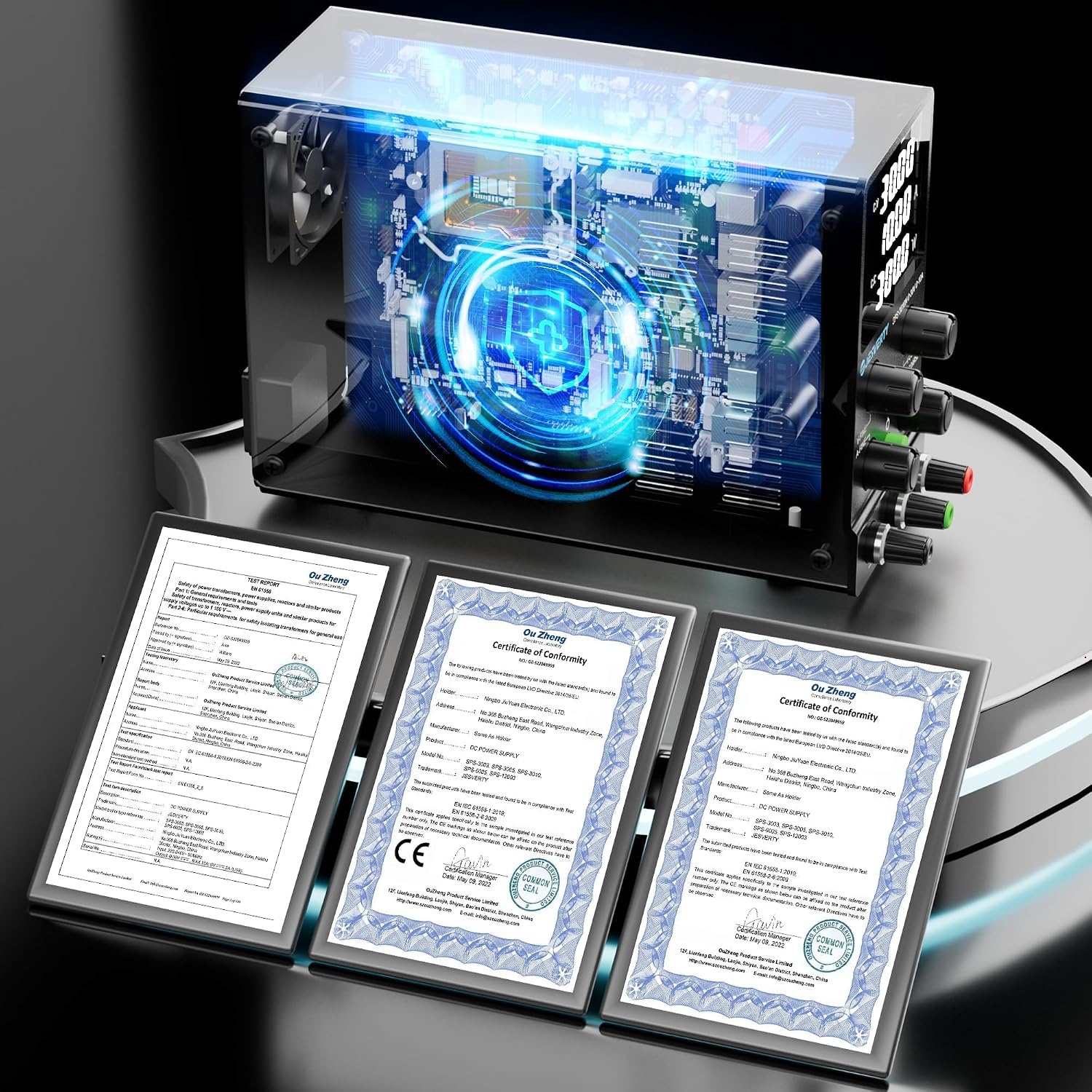 Variabele Laboratoriumvoeding 0-30V/0-10A met USB & LED-display (34% korting)