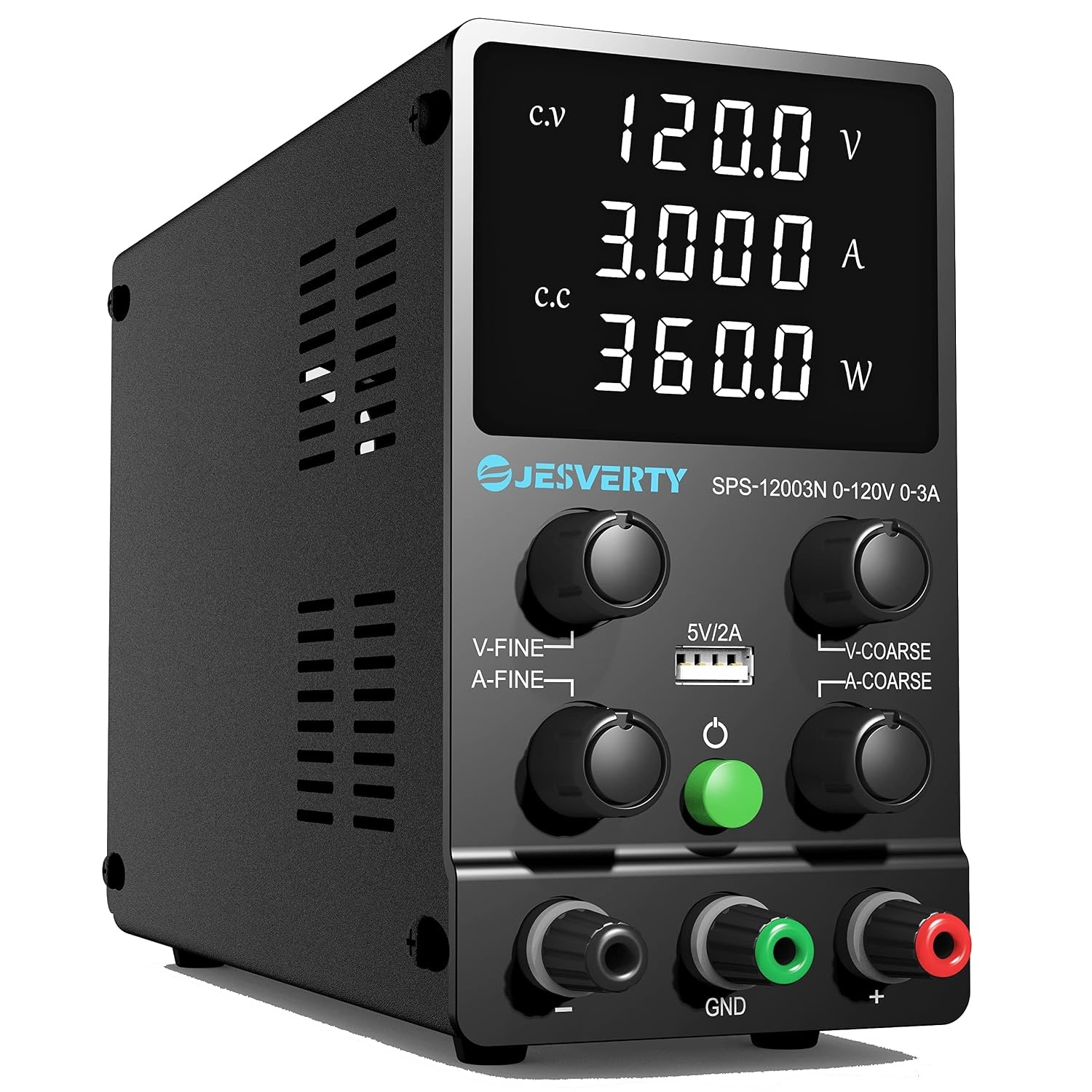 Variabele Laboratoriumvoeding 0-30V/0-10A met USB & LED-display (34% korting)