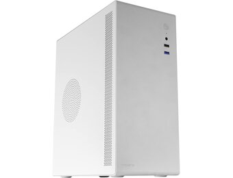 Compacte Micro-ATX PC Behuizing met 500W Voeding | Wit | 29% Korting