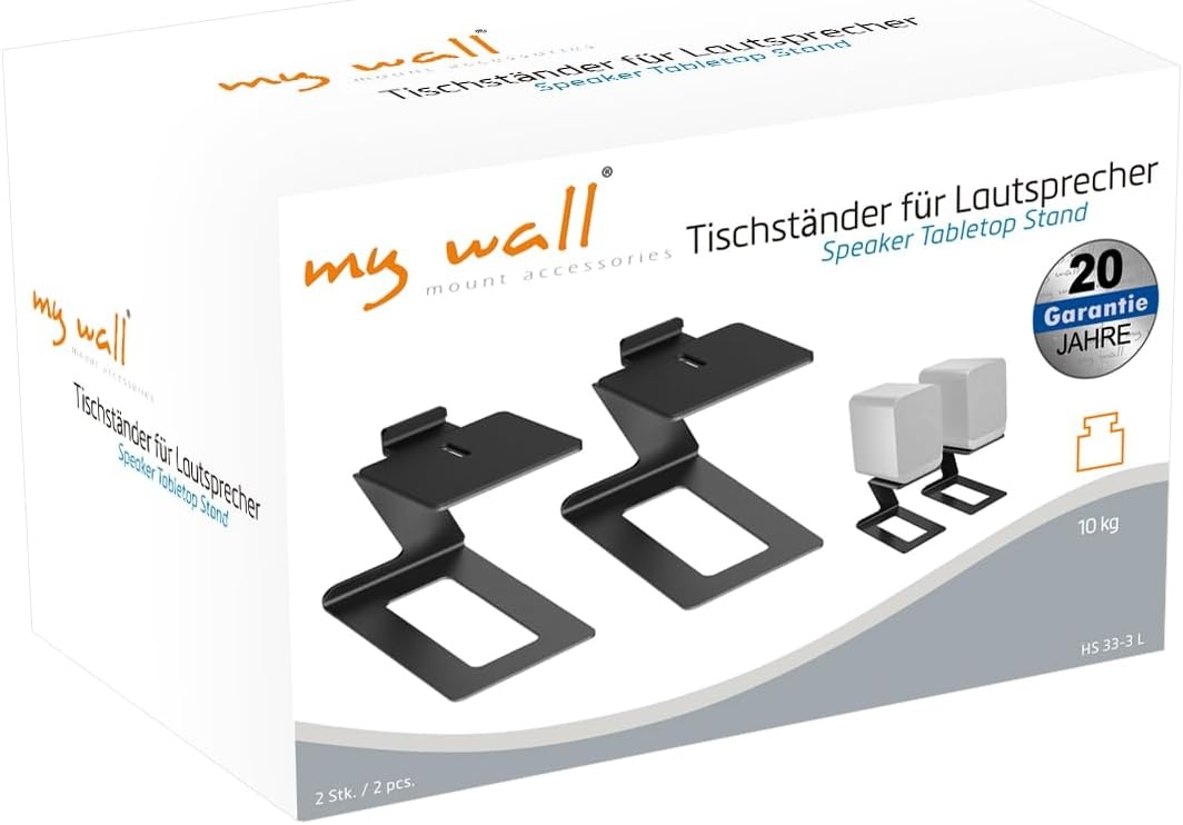 Luidsprekerstandaard Set (2 stuks) | 6° Kantel | 10kg | 28% Korting