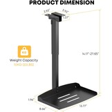 Inklapbare Projectorbeugel Plafond/Muur - Verstelbaar - Zwart - 33% Korting
