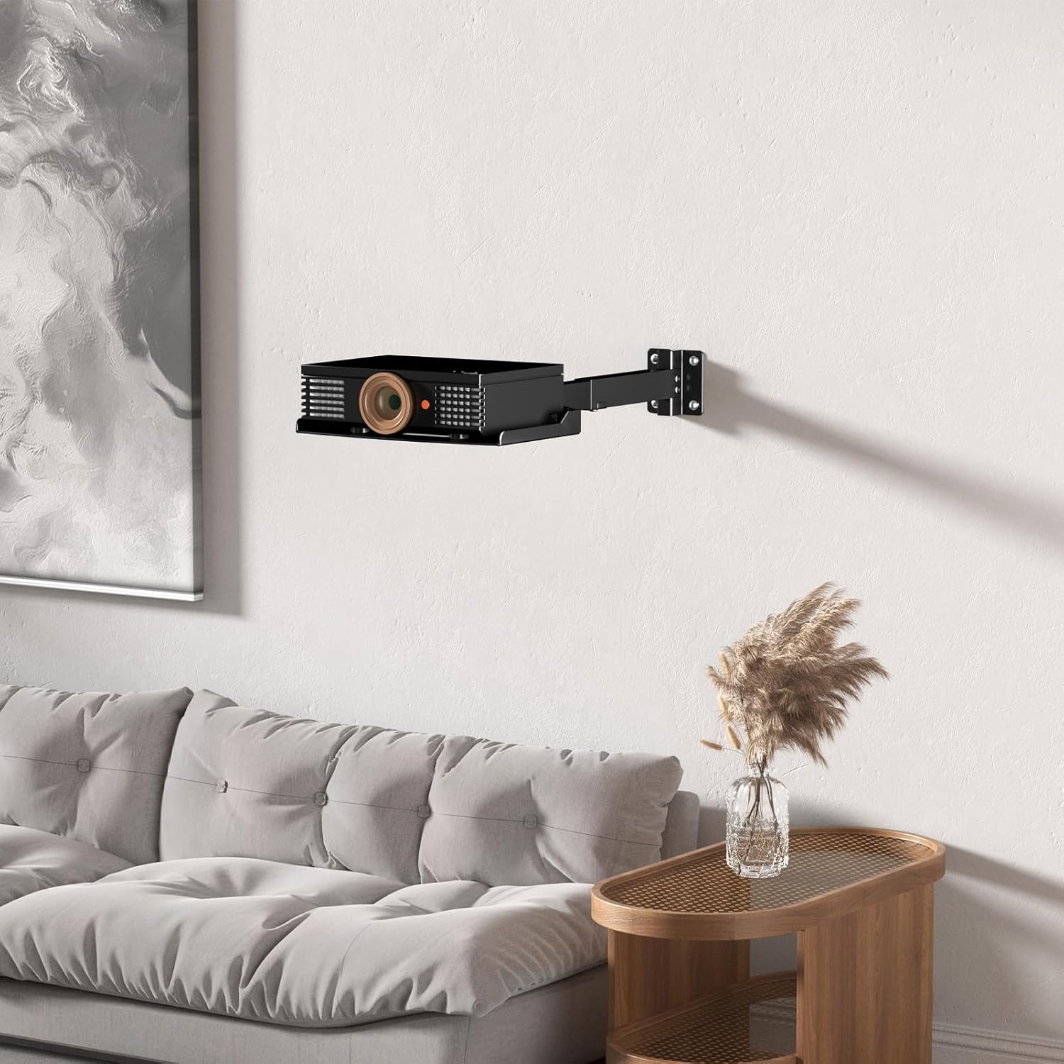 Inklapbare Projectorbeugel Plafond/Muur - Verstelbaar - Zwart - 33% Korting