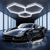 Hexagonale LED Plafondlamp Garage 34% Korting