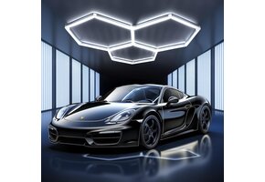 Hexagonale LED Plafondlamp 46% Korting - 128W Garage Verlichting