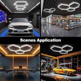Hexagonale LED Plafondlamp Garage 34% Korting