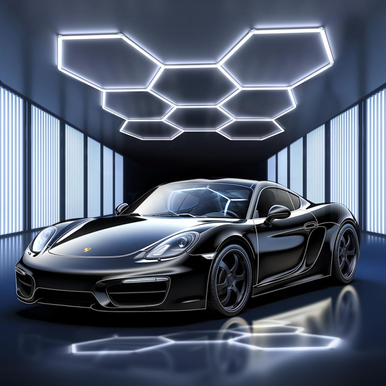 Hexagonale LED Plafondlamp Garage 34% Korting