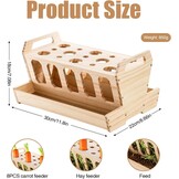 Houten Hooiruif met Wortelhouder voor Konijnen & Cavia's - 56% Korting