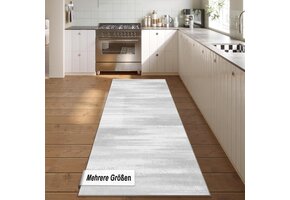Antislip Wasbare Tapijtloper voor Hal & Keuken - Lichtgrijs 80x150 cm