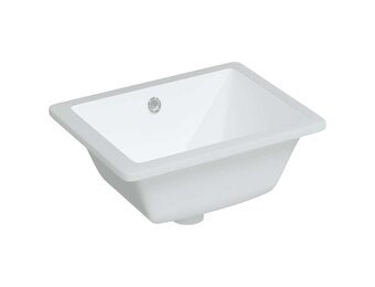 Moderne Witte Rechthoekige Wastafel 39x30 cm Keramiek - 86% Korting!