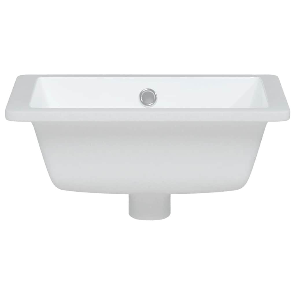 Moderne Witte Rechthoekige Wastafel 39x30 cm Keramiek - 86% Korting!