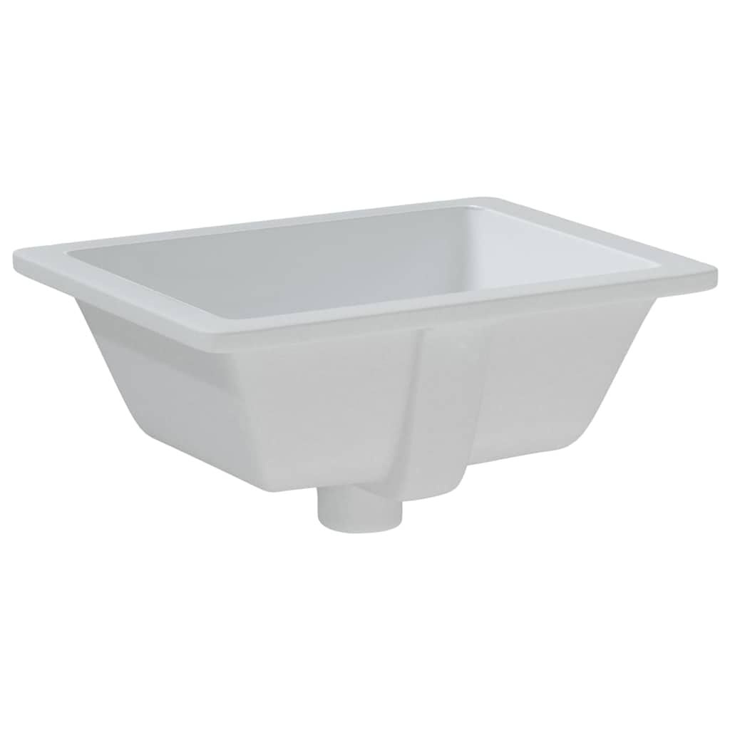 Moderne Witte Rechthoekige Wastafel 39x30 cm Keramiek - 86% Korting!