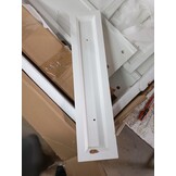 vidaXL Schrijftafel met 5 lades wit