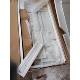 vidaXL Schrijftafel met 5 lades wit