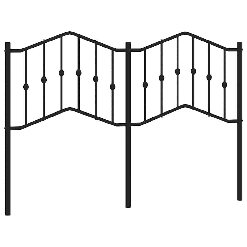 vidaXL Hoofdbord Metaal Zwart 135 cm - 59% Korting!