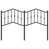 vidaXL Hoofdbord Metaal Zwart 135 cm - 59% Korting!