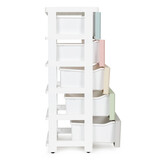 Ladekast met Wielen & 5 Pastel Lades | Nu 34% Korting!