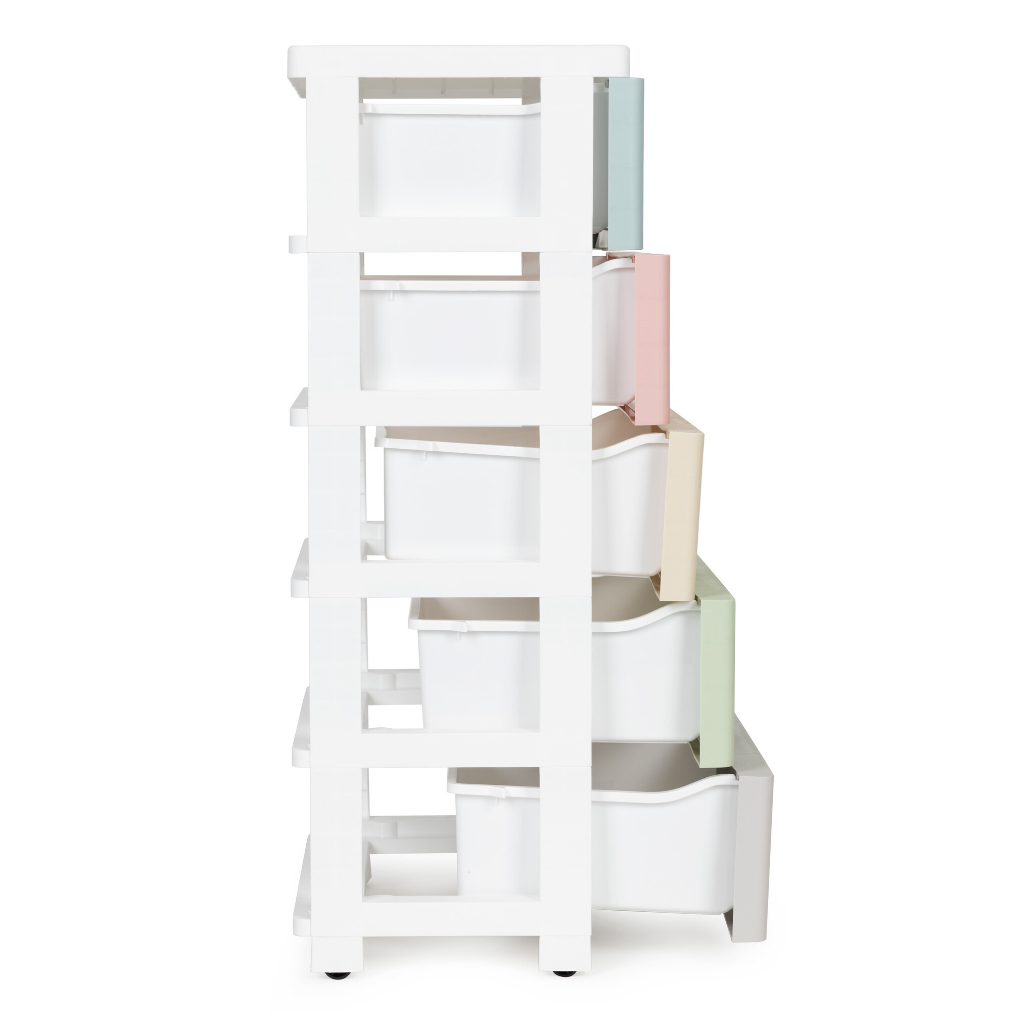 Ladekast met Wielen & 5 Pastel Lades | Nu 34% Korting!
