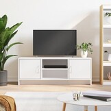 Wit TV-meubel 102x30x37,5 cm Bewerkt Hout - 34% Korting!