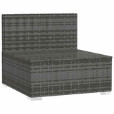 Modulaire Tuinbank met Kussens - PE Rotan & Staal - 60% Korting