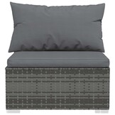 Modulaire Tuinbank met Kussens - PE Rotan & Staal - 60% Korting