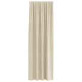 vidaXL Fluweel Gordijnen Crème - 2 stuks, 140x260cm - 33% Korting