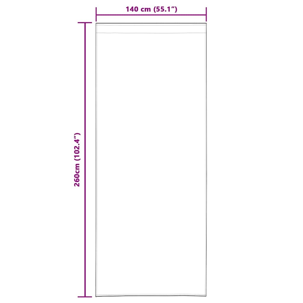 vidaXL Fluweel Gordijnen Crème - 2 stuks, 140x260cm - 33% Korting